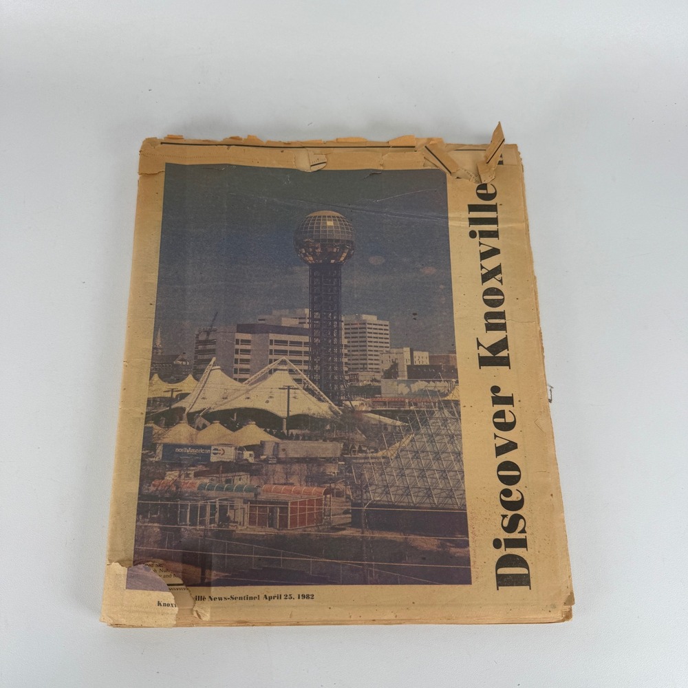 Vintage 1982 Discover Knoxville News-Sentinel Newspaper World's Fair Sunsphere